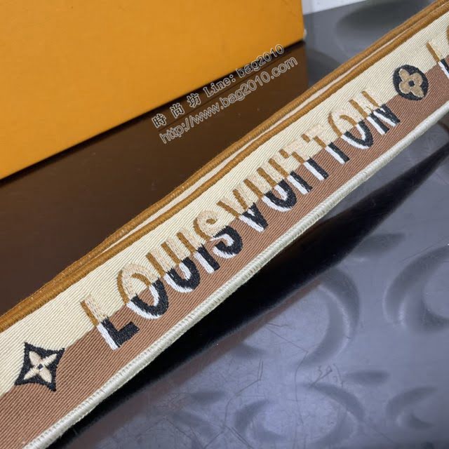 LOUIS VUITTON專櫃新款肩帶 路易威登品牌標識織紋花卉兩面肩帶 LV字母拼接肩帶 J02505  ydh4098